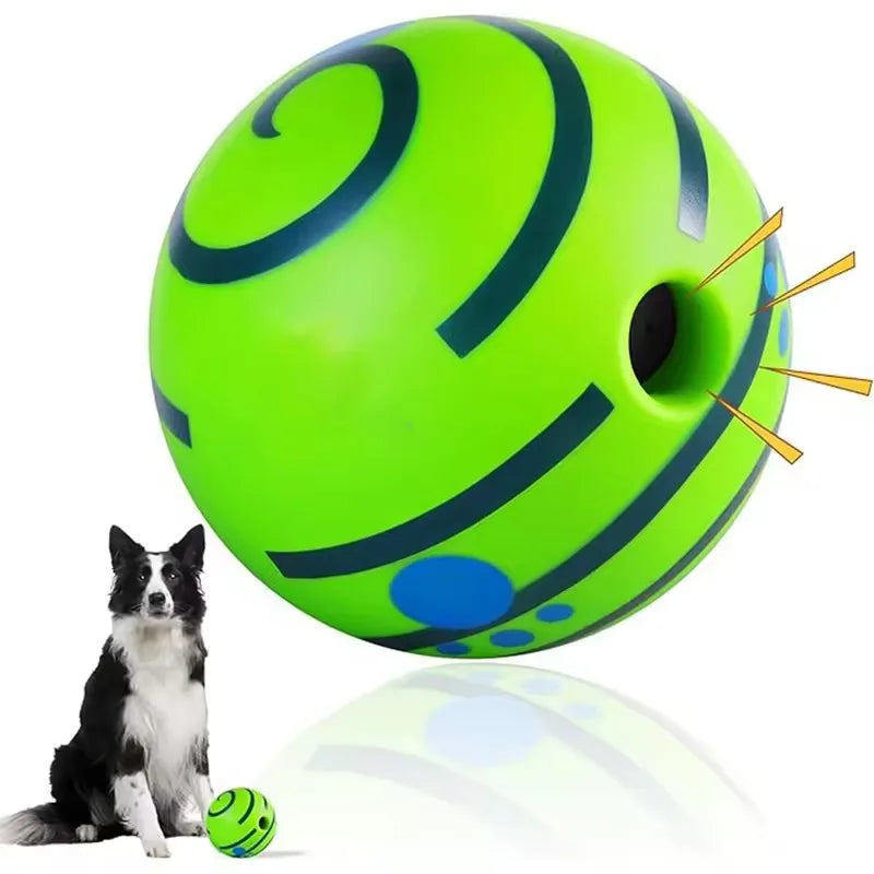Giggle & Wobble Interactive Ball - Dog Toy